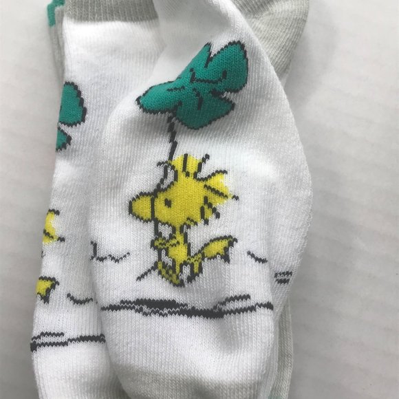 Lot of 4 St Patrick's Day Women's Shoe Size 4-10 No Show Socks Peanuts/Unicorn - Picture 5 of 14